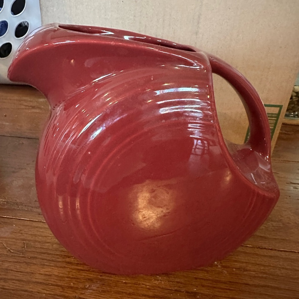 Red Ceramic Pitcher